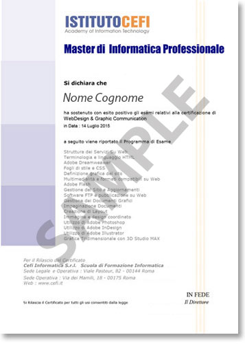 diploma di qualifica professionale regione Lazio